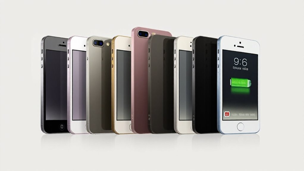 wydajność baterii na przestrzeni pokoleń