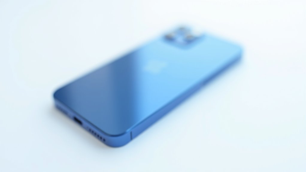 niebieski iPhone 14 rzemiosło i design