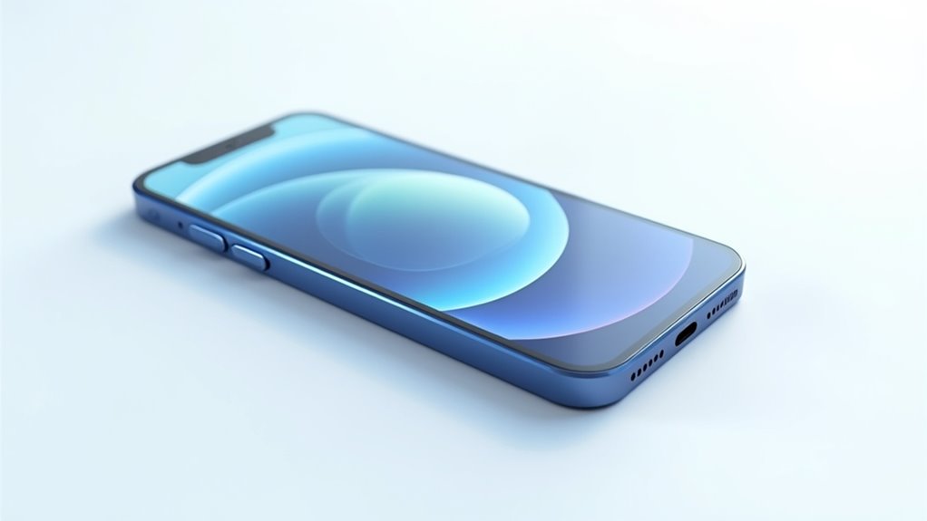 rozpakowywanie niebieskiego iPhone 14