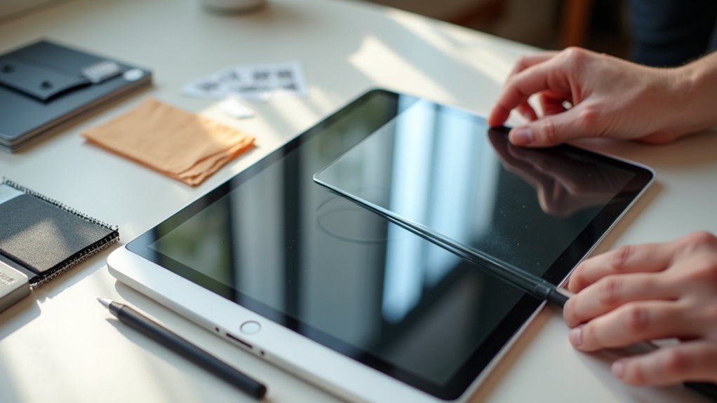 wybieranie i nakładanie ochrony na ekran