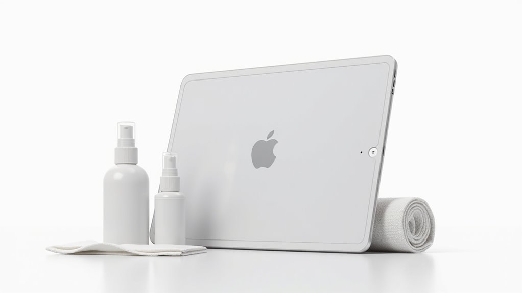 wyczyść ekran za pomocą mikrofibry