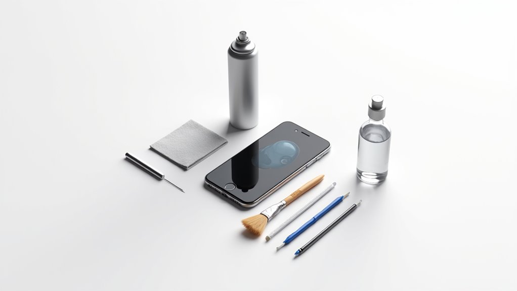 narzędzia do czyszczenia mikrofonu iPhone'a