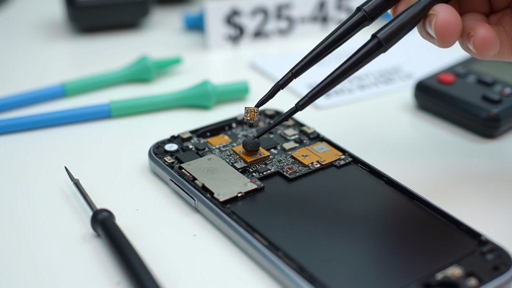 koszt wymiany mikrofonu w smartfonie