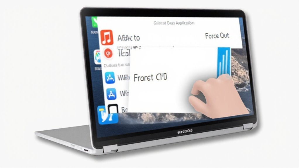 wymuś zamknięcie aplikacji na Macu