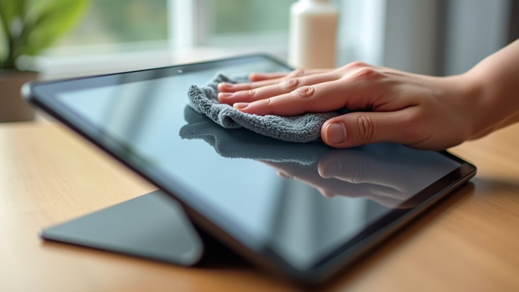 jak wyczyścić ekran tabletu