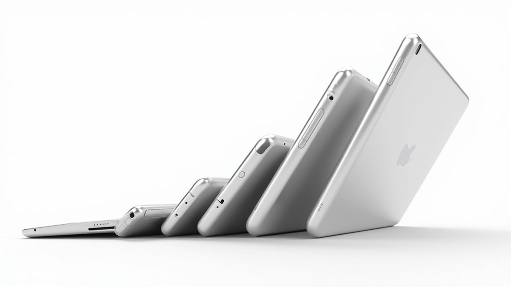 ewolucja iPada moc wyświetlacz