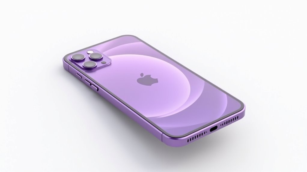 fioletowy iPhone z 6,1-calowym ekranem OLED