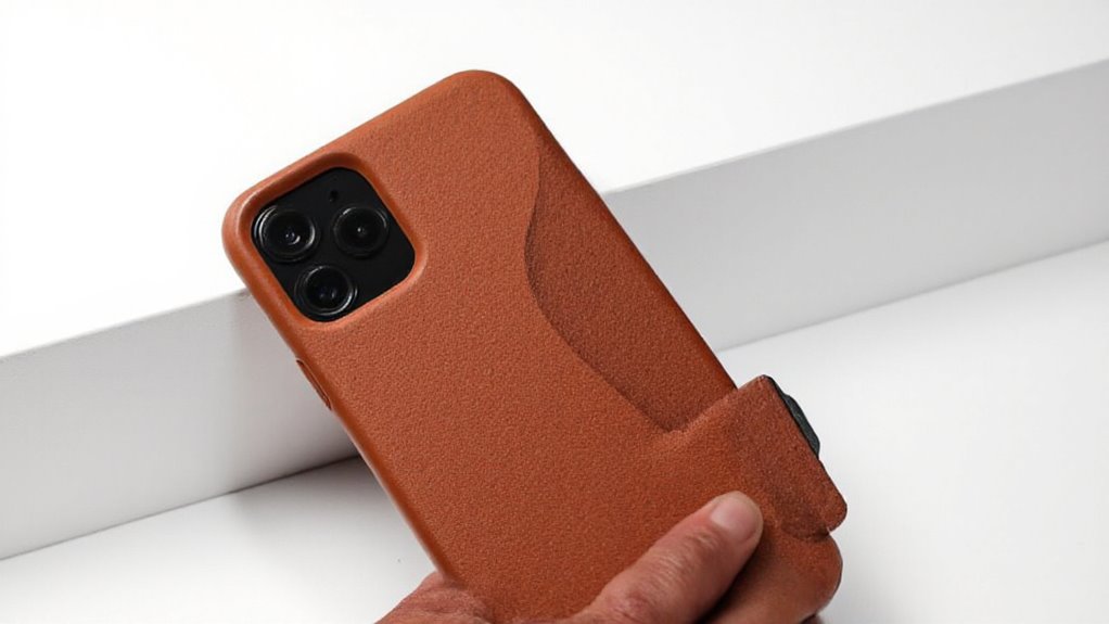 stylowy trwały skórzany futerał