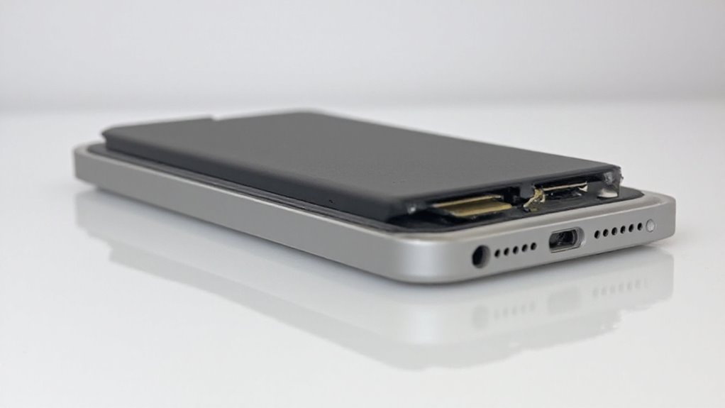 spuchnięta bateria zmiany fizyczne