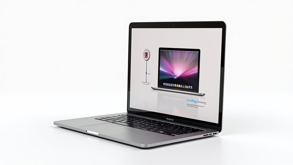 bezprzewodowe połączenie MacBooka z telewizorem