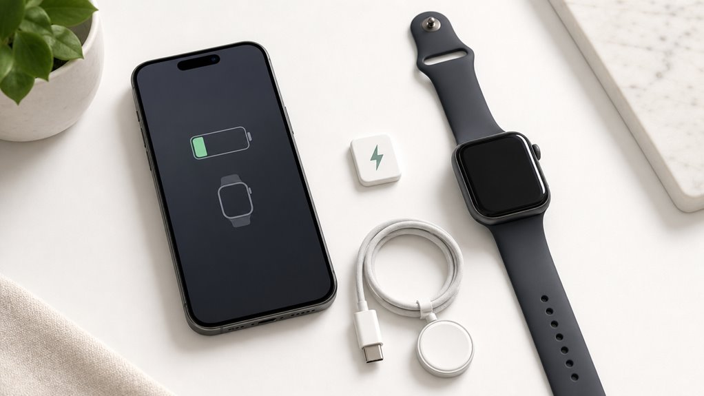 poziom baterii Apple Watch na iPhonie