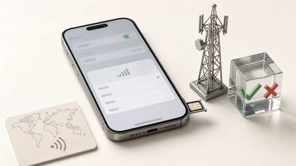 importowana zgodność sieciowa iPhone'a i status blokady