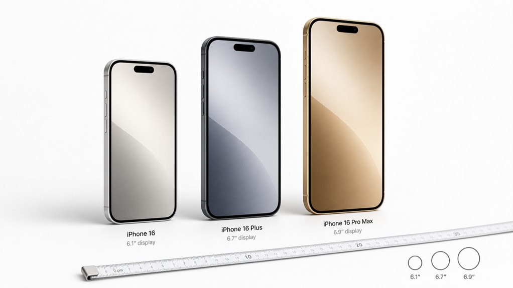 porównanie wyświetlacza iPhone 16 Plus