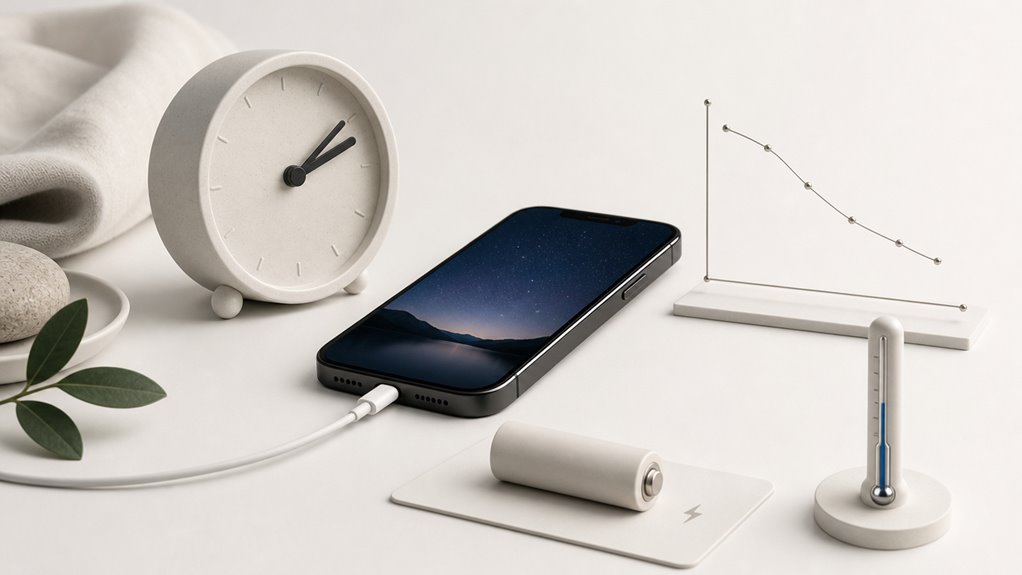 ładowanie iPhone'a przez noc a kondycja baterii