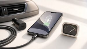 iPhone USB-C ładowanie w samochodzie – uwagi