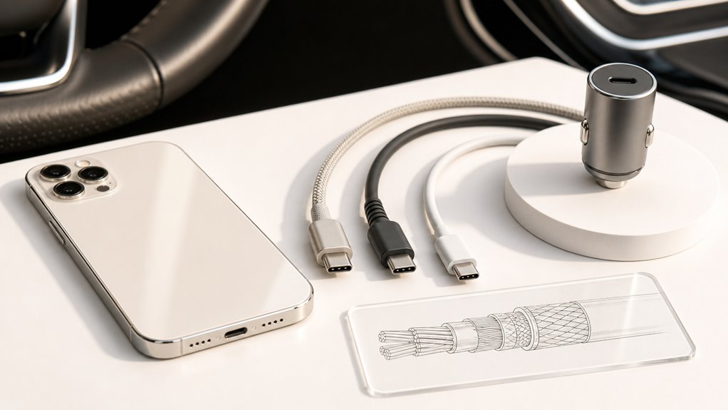 jakość kabla do ładowarki samochodowej USB-C i zgodność z PD